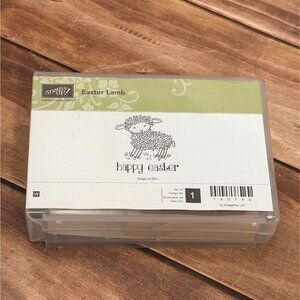 Stampin Up! 140740 Easter Lamb WOOD MOUNTED Rubber Stamp